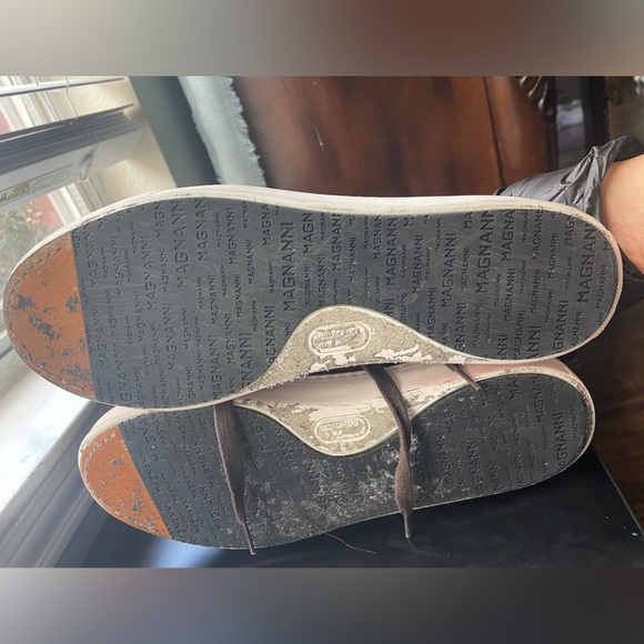 Magnanni Men’s Hightop Sneaker Rich Burgundy - Picture 4 of 6